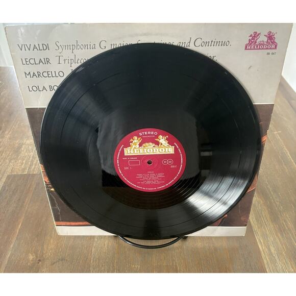 Lola Bobesco Vivaldi Leclair Marcello Heliodor 89-647 vinyl lp U.K. - Picture 3 of 5